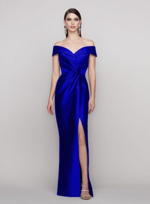 Donna Satin Gown in Sapphire sz 8