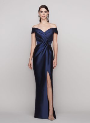 Donna Satin Gown in Indigo Sz 12