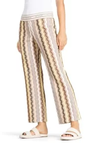 Faith Pant in brown italian zigzag - s14