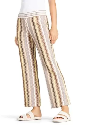 Faith Pant in brown italian zigzag - s14