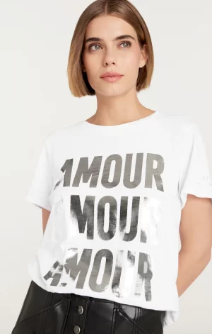 Amour Amour Amour Foiled Tee - medium