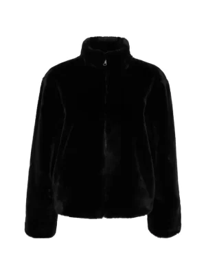 Lux Fur Coat Black - Image 2