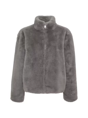 Lux Fur Coat Silver Fox- Large - Image 2