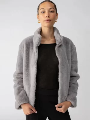 Lux Fur Coat Silver Fox- Large