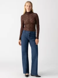 Ellie Textured Mock Neck -XL - Image 2