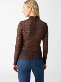 Ellie Textured Mock Neck -XL - Image 3