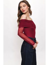 Thatcher Bodysuit in cabernet - Image 6