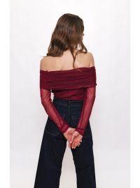 Thatcher Bodysuit in cabernet - Image 5