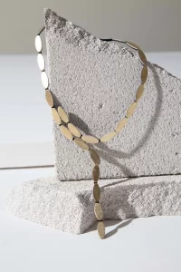 Emma Y Necklace - Gold - Image 3