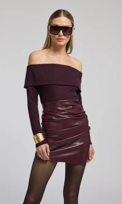 Gabrielle Top in malbec - large