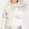Cheyenne Blazer Love Letter Feather in ivory/black - Image 2