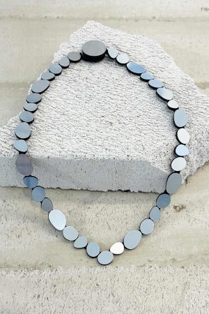 Organic Reflections V Necklace - Silver - Image 9