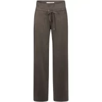 Candice Suede Straight pant in khaki - Image 4