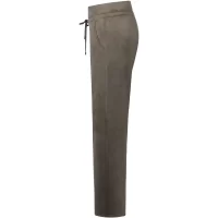 Candice Suede Straight pant in khaki - Image 2