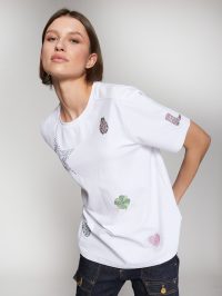 Amalia Strass T-Shirt in white