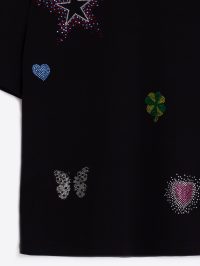 Amalia Strass T-Shirt in black - Image 2