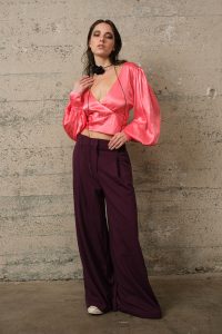 NOVA WIDE LEG TROUSER - SMALL - Image 6