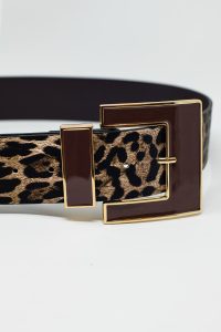 Bree wide Leopard belt - Image 3