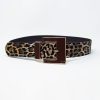 Bree wide Leopard belt