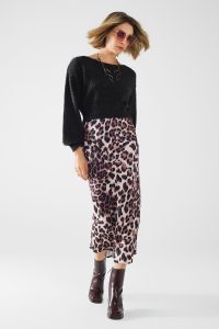 Dilan Leopard Print Maxi Skirt