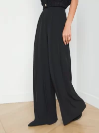 Nova Pleated Wide-Leg Pant - Image 3