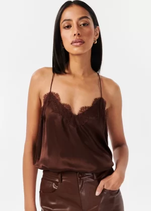 Racer Charmeuse Camisole IN JAVA