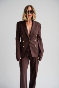 Freda's Thumb Jacket in chocolate