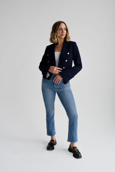 Alicia Bell Sleeve blazer in navy sz 16