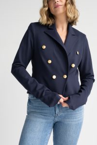 Rachel short blazer in navy - Image 3