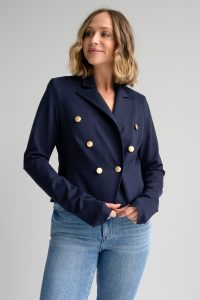 Rachel short blazer in navy