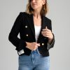 Alicia Bell Sleeve Blazer in black