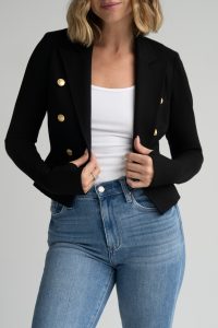 Rachel short blazer in black - Image 2