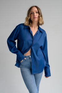 Nala Blouse in denim