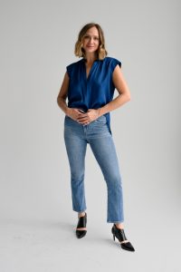 Lucy Top in denim blue - Image 2