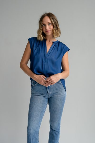 Lucy Top in denim blue