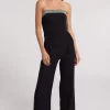 Chelsea Crystal Embellished Crepe Jumpsuit - size 12 - Image 4