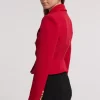 Aytul Crepe Blazer in ruby - small - Image 2