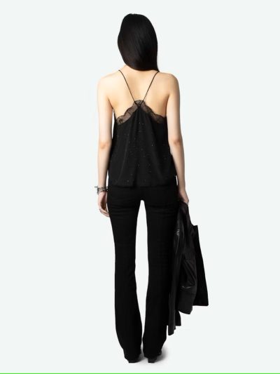 Christy Diamanté Silk Camisole - sz small - Image 4