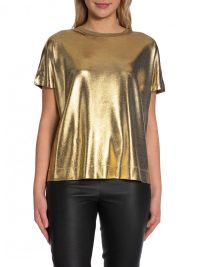 Nivola Metallic Top in gold - Image 2