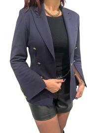 Charlie Bell Sleeve Blazer in navy - Image 2