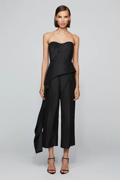 Emelie Peplum Top IN BLACK Large