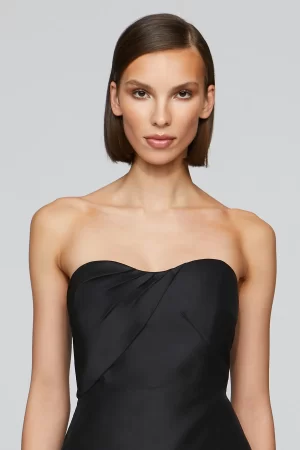 Emelie Peplum Top IN BLACK - Image 5