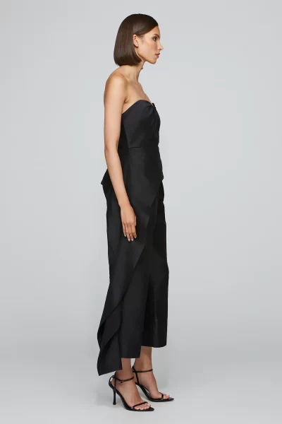 Emelie Peplum Top IN BLACK Large - Image 3