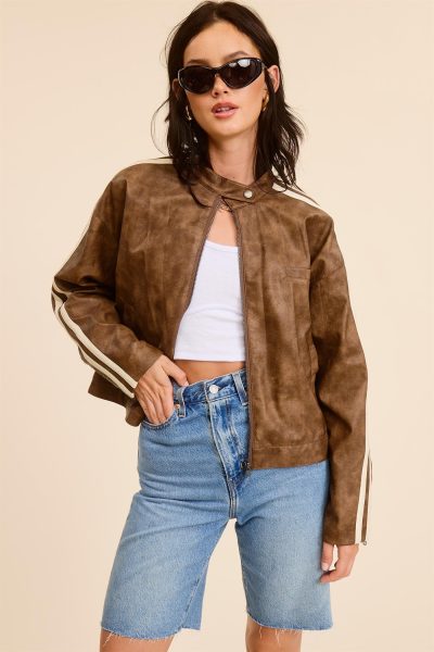 Azekel Fuax leather jacket small