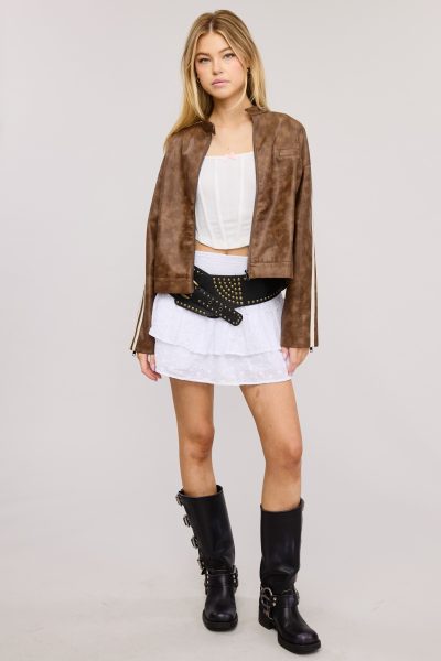Azekel Fuax leather jacket small - Image 6