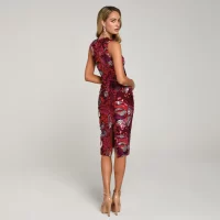 Alex Floral Sequins Dress - Image 2