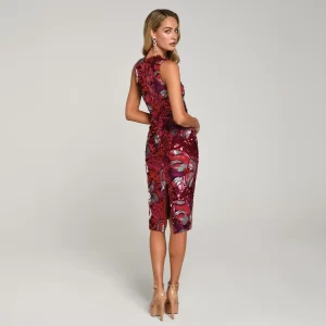 Alex Floral Sequins Dress - Image 2