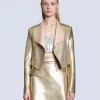 Julia Jacket in gold/blosssom sz 12