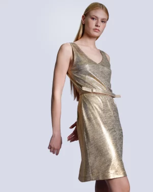 Jarvis Dress in gold - Image 3