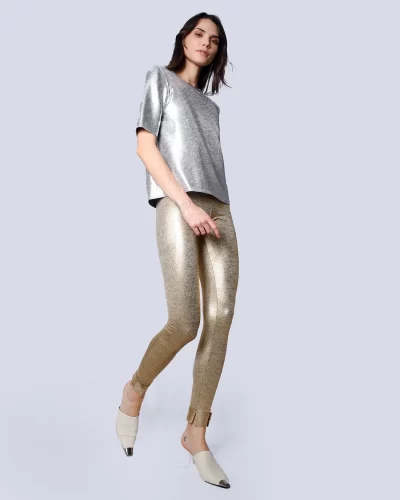 JAVIKANE top in silver --- sz 8 - Image 2
